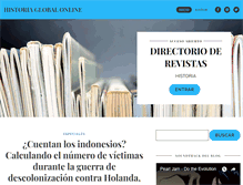 Tablet Screenshot of historiaglobalonline.com